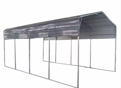 lot 2690 image: Unused 2025 Landhonor 11 x 19 FT All-steel Carport W  10 Open Sidewall
