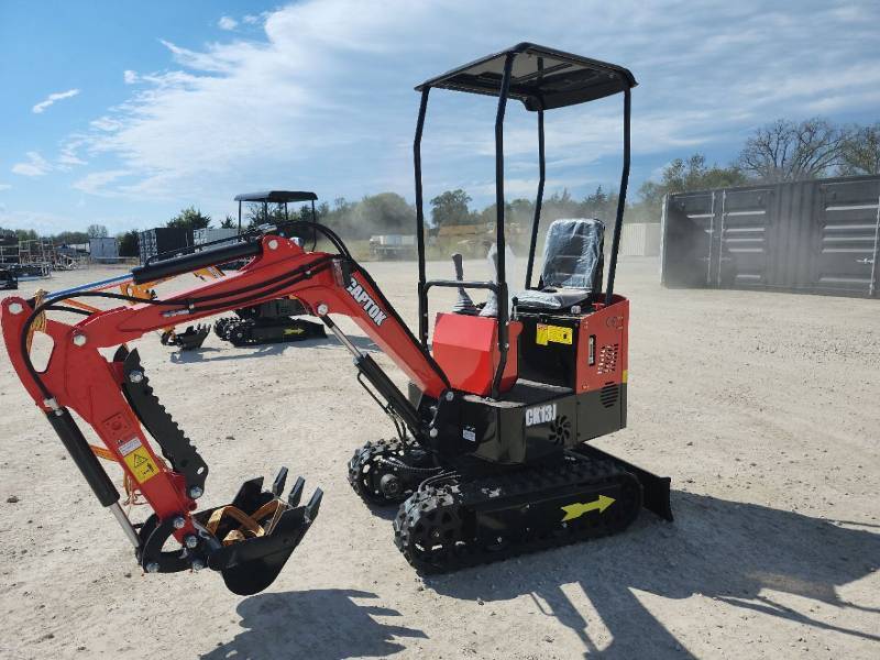 lot 7812 image: Unused 1 Ton Mini Excavator  Model CK13  Red