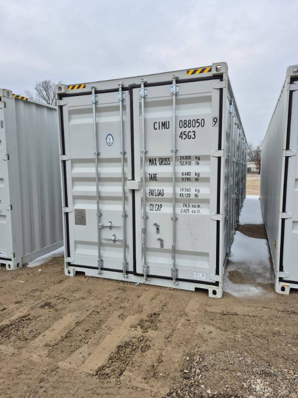 lot 14000 image: One Way Use - 40 Long High Cube Container with Double Rear & Four (4) Side Double Doors  CIMU0880509
