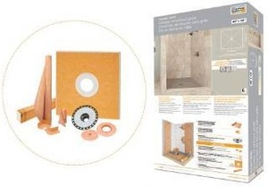 lot 31304 image: Schluter-KERDI-SHOWER-KIT-FL Shower Kit Without Drain Grate