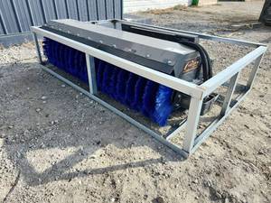 lot 8645A image: Unused Arteer Angle Broom for Skid Steer - 72IN