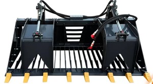lot 8083 image: Landhonor 72in Skid Steer Rock Grapple Bucket  RGB-11-72W