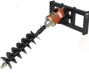 lot 8086 image: Landhonor Skid Steer 12 & 18 Auger  SAD-12-23C