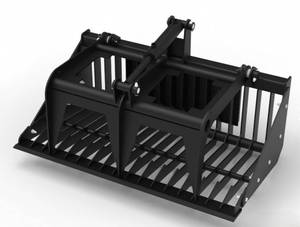 lot 8100 image: Landhonor Mini Skid Steer Rock Grapple Bucket  MRB-72-44W