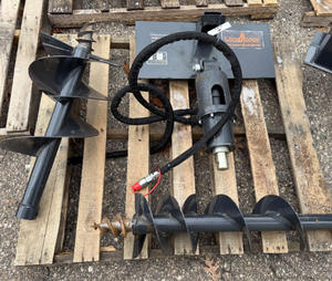 lot 8106 image: Landhonor Mini Skid Auger Drive  MAD-73-05C