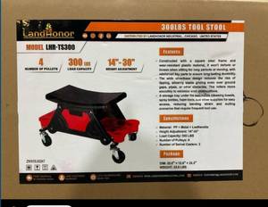 lot 8136 image: Landhonor 300Lbs Tool Stool  LHR-TS300