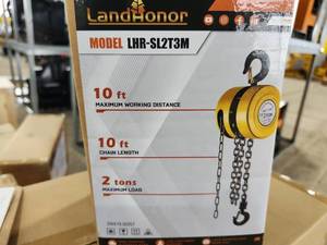 lot 8153 image: Landhonor 2-Tons Lift Hand Chain Hoist  LHR-SL2T3M