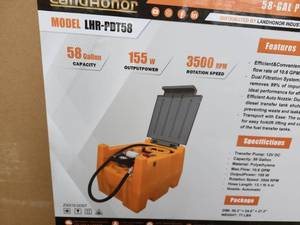 lot 8245 image: Landhonor 58-Gal Portable Diesel Tank  LHR-PDT58