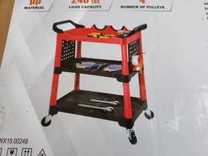 lot 8279 image: LandHonor 3-Tier Rolling Tool Cart