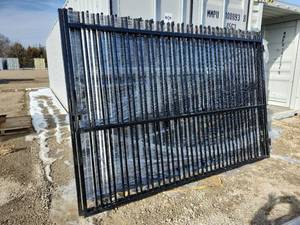 lot 7927 image: Unused 20FT Bi-Parting Wrought Iron Gate  CK-HLM20