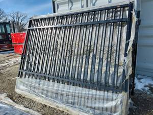 lot 7929 image: Unused 20FT Bi-Parting Wrought Iron Gate  CK-T20X
