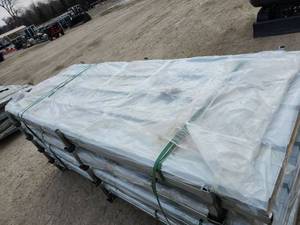lot 234 image: Galvanized Steel Panels (Approx 37 x 94in)  SDLGCSS