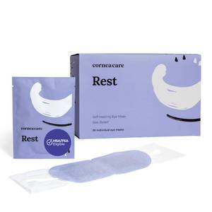 lot 65251 image: FACTORY SEALED - CorneaCare Rest Self Heating Warm Compress for Dry Eyes  Heated Eye Mask for Fast Relief  Steam Mask for Stye Care  No Microwave or Washcloth Needed  Travel Ready Warm Compress  1 Count