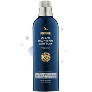 lot 65261 image: APPEARS NEW - Abundant Natural Health Ocean Magnesium Bath Soak Infused with Lavender Oil to Hydrate, Soothe and Moisturize Skin, Relax and Replenish Muscles, Highly Concentrated Pure Magnesium Salts, 500mL