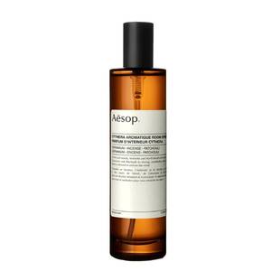 lot 65267 image: APPEARS NEW - Aesop Cythera Aromatique Room Spray  Non-Aerosol Air Freshener  Woody, Opulent, Spicy  Aroma for Several Hours  3.3 oz  100mL  - Retail $66