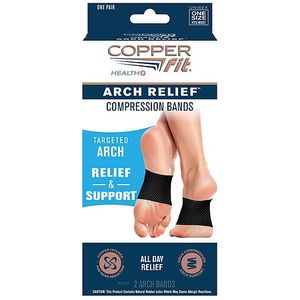 lot 65280 image: APPEARS NEW - Copper Fit Arch Relief Compression Band - Black (1 Arch Band Included)