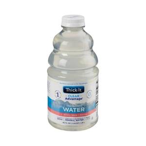 lot 65217 image: FACTORY SEALED - Thick-It AquaCareH2O Thickened Beverage 46 oz. Bottle Unflavored Ready to Use Nectar Consistency (Expiration 8-9-2026)