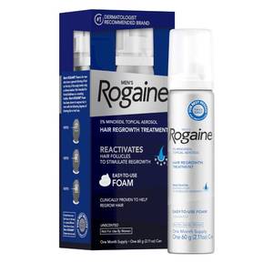 lot 65234 image: Men��s Rogaine 5% Minoxidil Topical Foam, One Month Supply (Expiration 82026)