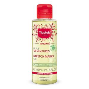 lot 65244 image: FACTORY SEALED - Mustela Maternity Stretch Marks Oil - Natural Pregnancy Skincare Belly Massage Oil with Vitamin E, Avocado, Maracuja & Sunflower Oil - EWG Verified & Fragrance Free - 3.55 fl. oz. (Expiration 72027)