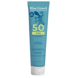 lot 65303 image: Blue Lizard Kids Mineral SPF 50 Sunscreen Lotion, 100% Mineral, Children��s Sunscreen, Water-Resistant Formula, Paraben-Free, Fragrance-Free, 5 fl oz