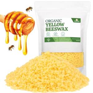 lot 65327 image: YASNAY Yellow Beeswax Pellets 2LB, Organic Beeswax, Beeswax for Candle Making, Body, Skin Care DIY, Lip Balm and Soap Making Supplies