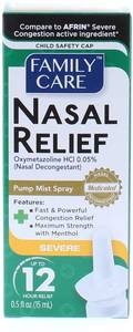 lot 65334 image: FACTORY SEALED - Nasal Relief Spray, Pump Mist, Anti-drip, Severe Congestion, (Oxymetazoline HCI) 12 Hours. 52027