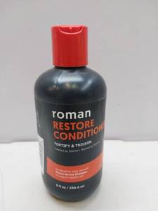 lot 65348 image: APPEARS NEW - Roman Restore Hair Conditioner 8 fl oz. Exp 06302025