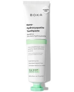 lot 65360 image: FACTORY SEALED - Boka Fluoride Free Toothpaste, Nano Hydroxyapatite Toothpaste, Appropriate for Sensitive Teeth - for Adult, Kids Oral Care - Ela Mint Flavor, 4 Fl Oz 1Pk US Manufactured exp 22028