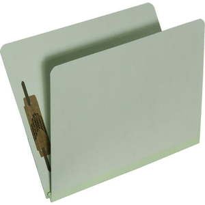 lot 65462 image: APPEARS NEW - SKILCRAFT File Folders Letter SizeHeavy-Duty Metal Fasteners in 1st & 3rd Position 25 Per Box  (Light Green)