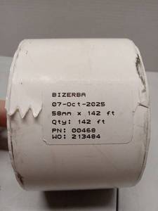 lot 65498 image: Bizerba 58mm x 142FT Thermal Paper Roll