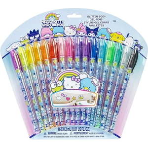 lot 65418 image: Townley Girl Hello Kitty and Friends 16-Piece Body Art Glitter Gel Pens Art Supplies Set