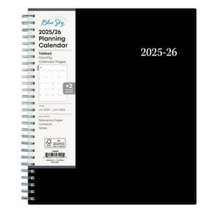 lot 65486 image: APPEARS NEW - Blue Sky 2025-2026 Monthly Academic Year Planner Calendar  July 2025 - June 2026  8x10 Monthly Layout  Flexible Cover  Wirebound  Laminated Tabs  Enterprise