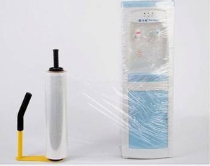 lot 56593 image: Adjustable Heavy Duty Stretch Film & Plastic Wrap Dispenser �� Shrink Wrap Handle for 18 & 20 Rolls �� Boxes and Pallet Wrapping Machine for Industrial, Commercial & Home Use  - Retail $82