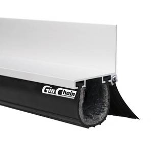 APPEARS NEW - Garage Door Seals, Heavy-Duty Garage Door Seals Bottom Rubber with Rodent Proof Steel Wool, Aluminum Track Retainer Base with Brush Seal Kit, Universal Garage Weather Stripping Kit (16.5ft)  - Retail: $160