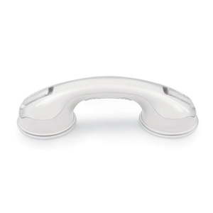lot 56647 image: APPEARS NEW - Mommy s Helper Safe-er-Grip Bathtub and Shower Grab Bar 12  White