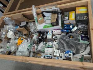 lot 9 image: Bulk Lot of Mixed Hardware & Home Repair Supplies  - Retail $690