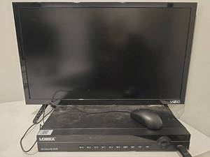lot 18465 image: Lorex 4K Ultra HD NVR Security System with Vizio Monitor