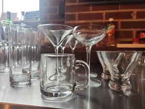 lot 18474 image: Crystal Martini Glass Collection Set