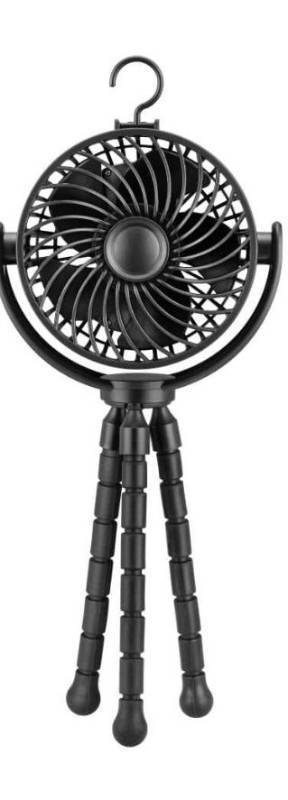 lot 13544 image: 4 in. Personal Octopus Clip on Fan in Black