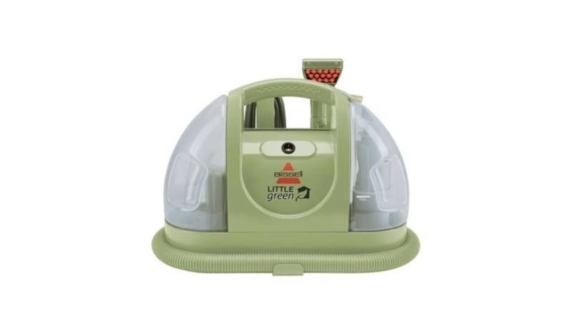 lot 14067 image: BISSELL Little Green Multi-Purpose Portable Carpet and Upholstery Cleaner, Car and Auto Detailer, with Exclusive Specialty Tools, Green, 1400B  (Missing Parts)- Retail $109