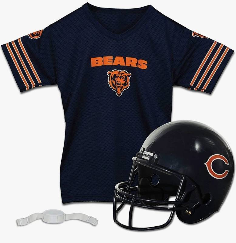 lot 14232 image: Franklin Chicago Bears NFL Youth Uniform Set Jersey Size Youth Large