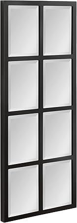 lot 8593 image: Kate and Laurel Stryker Transitional Panel Wall Mirror (One Mirror Square is Broken)- Retail $100
