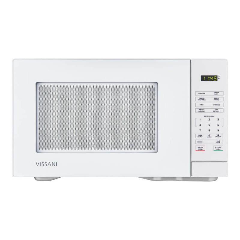 lot 21054 image: 1.1 cu. ft. Countertop Microwave Oven in White (Missing Plate) - Retail $89