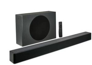 lot 16137 image: onn Bluetooth 2.1 Channel Soundbar System with Dolby Atmos, 32, Black - Retail $100