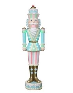 lot 16152 image: Holiday Time Candy Sweet Decorative Nutcracker, Multicolor, 72in. - Retail $170