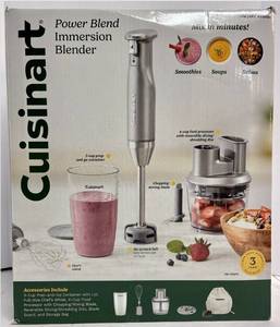 lot 16165 image: Cuisinart HB-500PC Power Blend Immersion Blender - Item No. 4234401