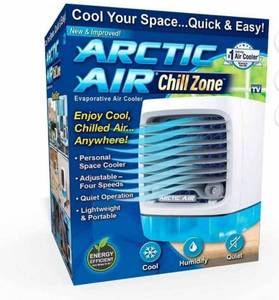 lot 16175 image: Ontel Arctic Air Chill Zone 4 Speed Portable Hydro-Chill Technology Evaporative Cooler, White