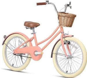 lot 21473 image: Glerc Little Molly 20 inch Kids Girls Bike for 7-13 Years Old Child,gifts,Peach (Missing rear fender) - Retail $190