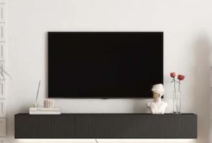 lot 21476 image: TV Stand Entertainment Center Fits TVs up to 65 in - Retail $254
