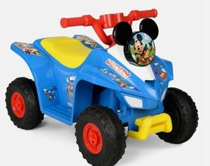 lot 21506 image: Hyper Toy Company Disney Mickey and Friends 6V ATV Powered Ride-On Toy, Red